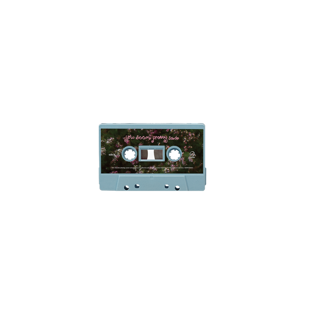 you seem pretty sad for a girl so in love - exclusive baby blue cassette