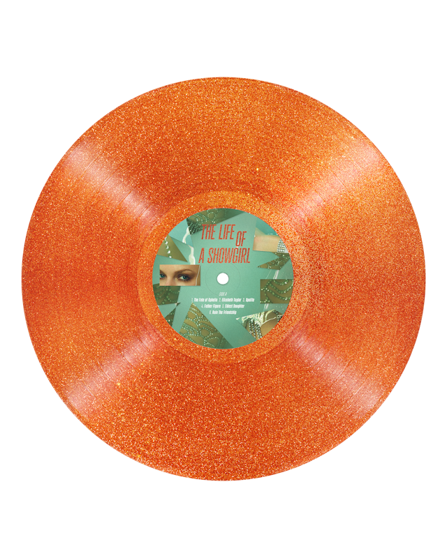 THE LIFE OF A SHOWGIRL: SWEAT AND VANILLA PERFUME PORTOFINO ORANGE GLITTER VINYL