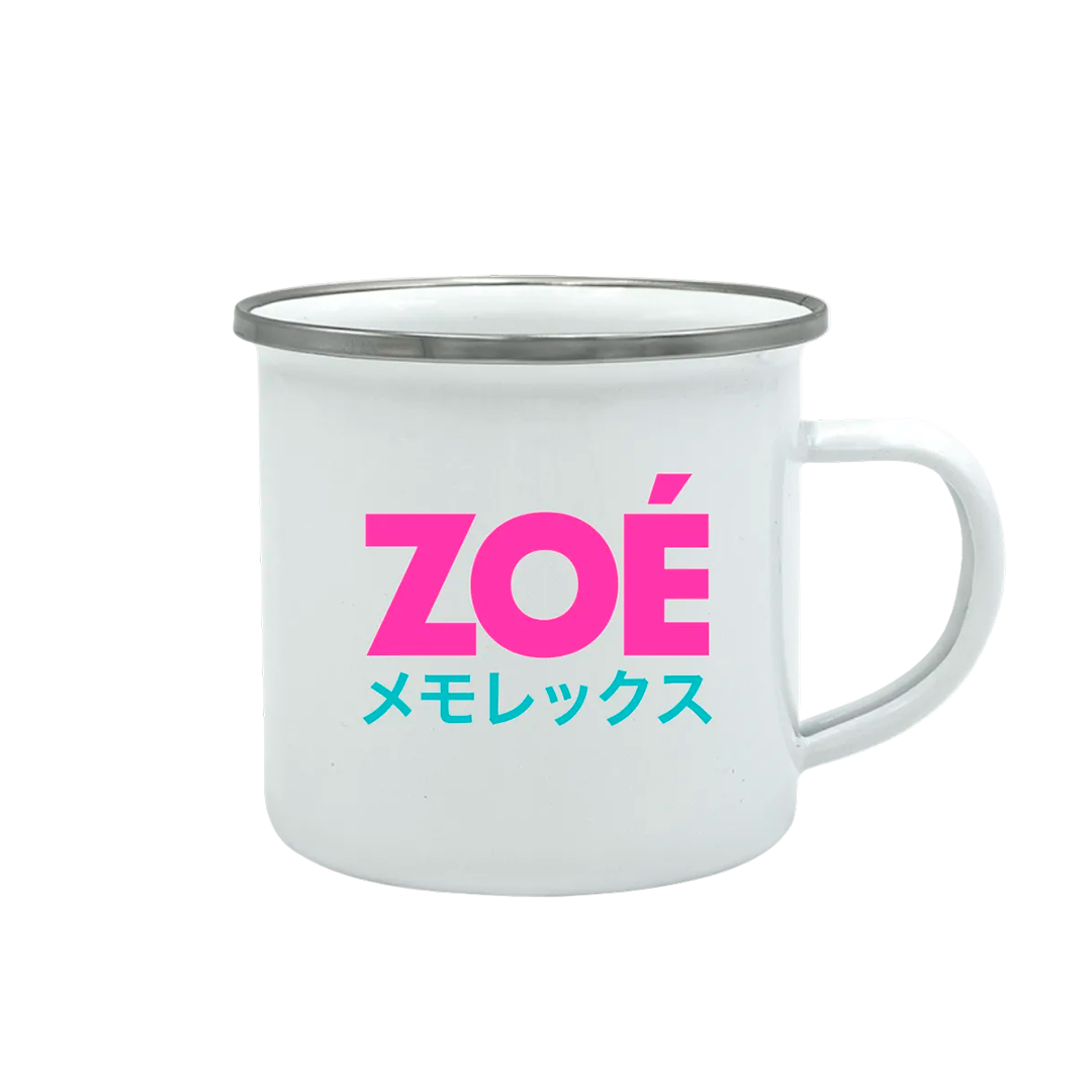 ZOÉ (Pocillo De Peltre Blanco/Rosa)