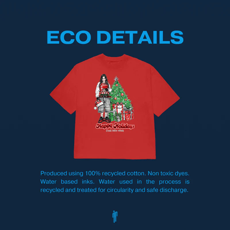 HAPPY HOLIDAYS RED TEE