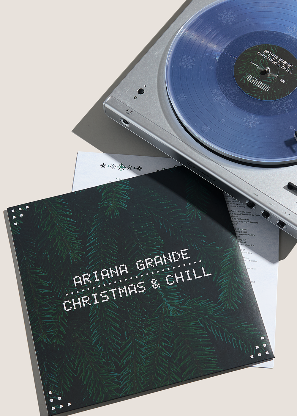 christmas & chill 10th anniversary edition lp (clear w/ snowflake etching)