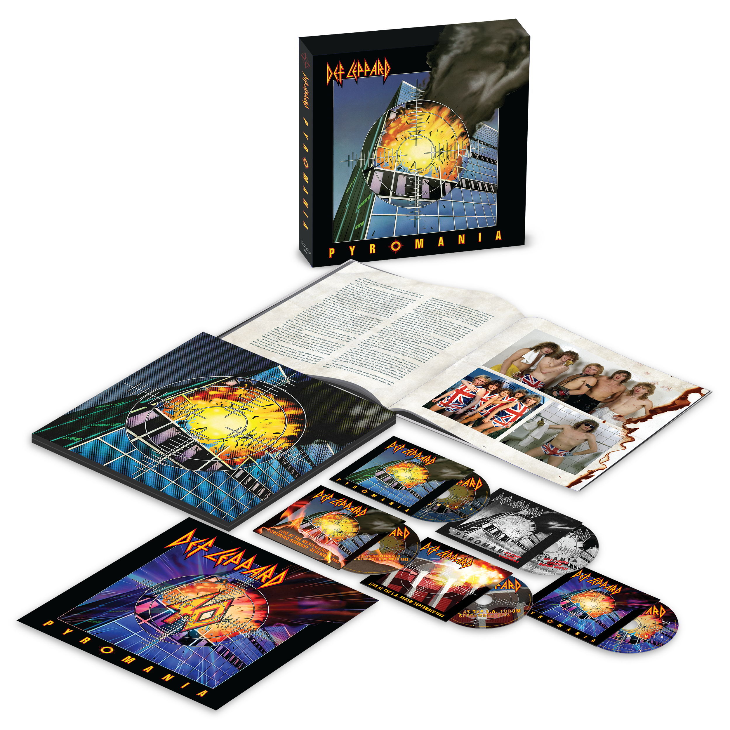 Pyromania Box Set (4CD + Blue Ray)