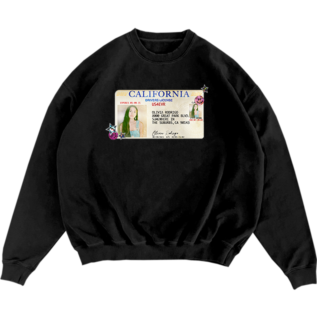 drivers license 5 year anniversary crewneck