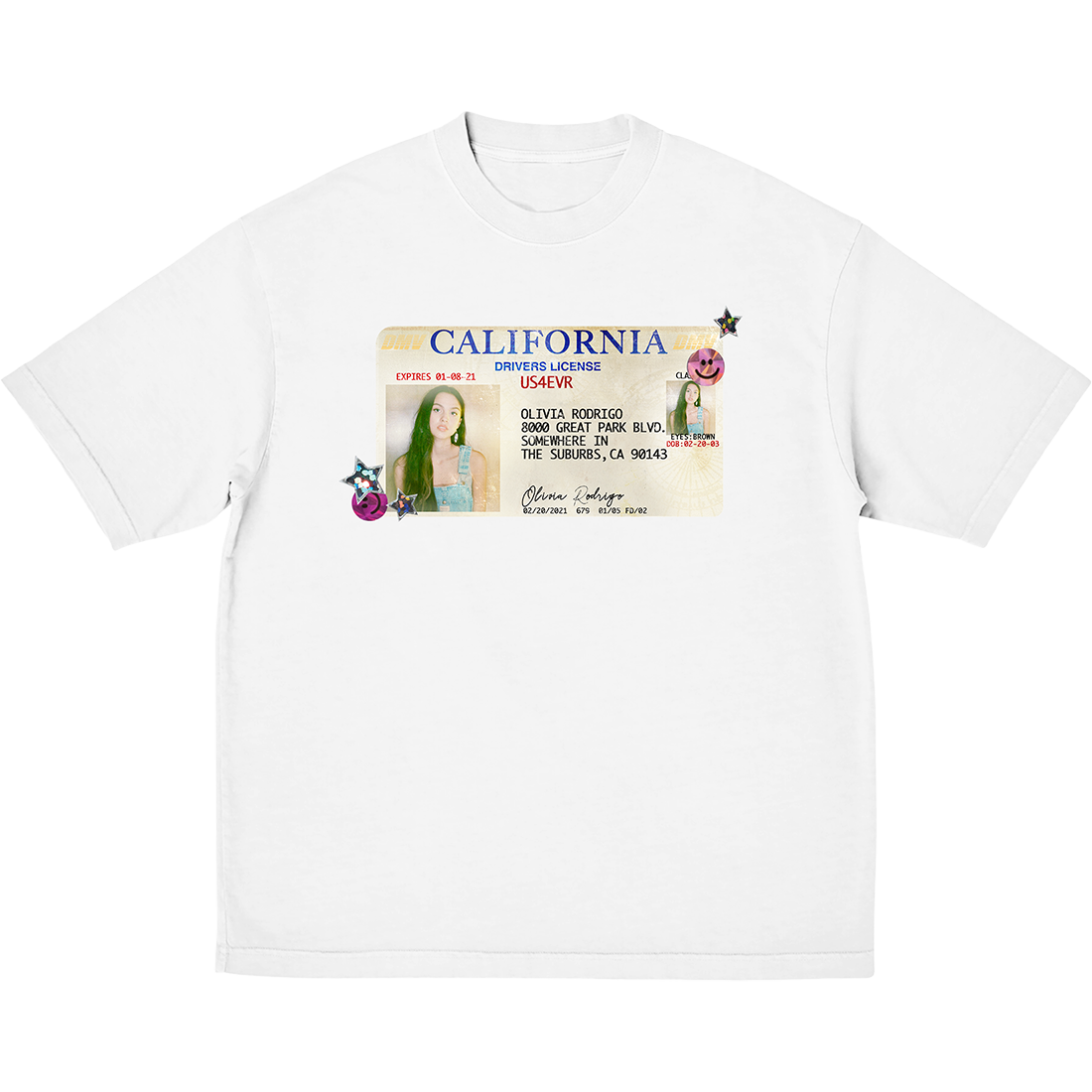 drivers license 5 year anniversary t-shirt