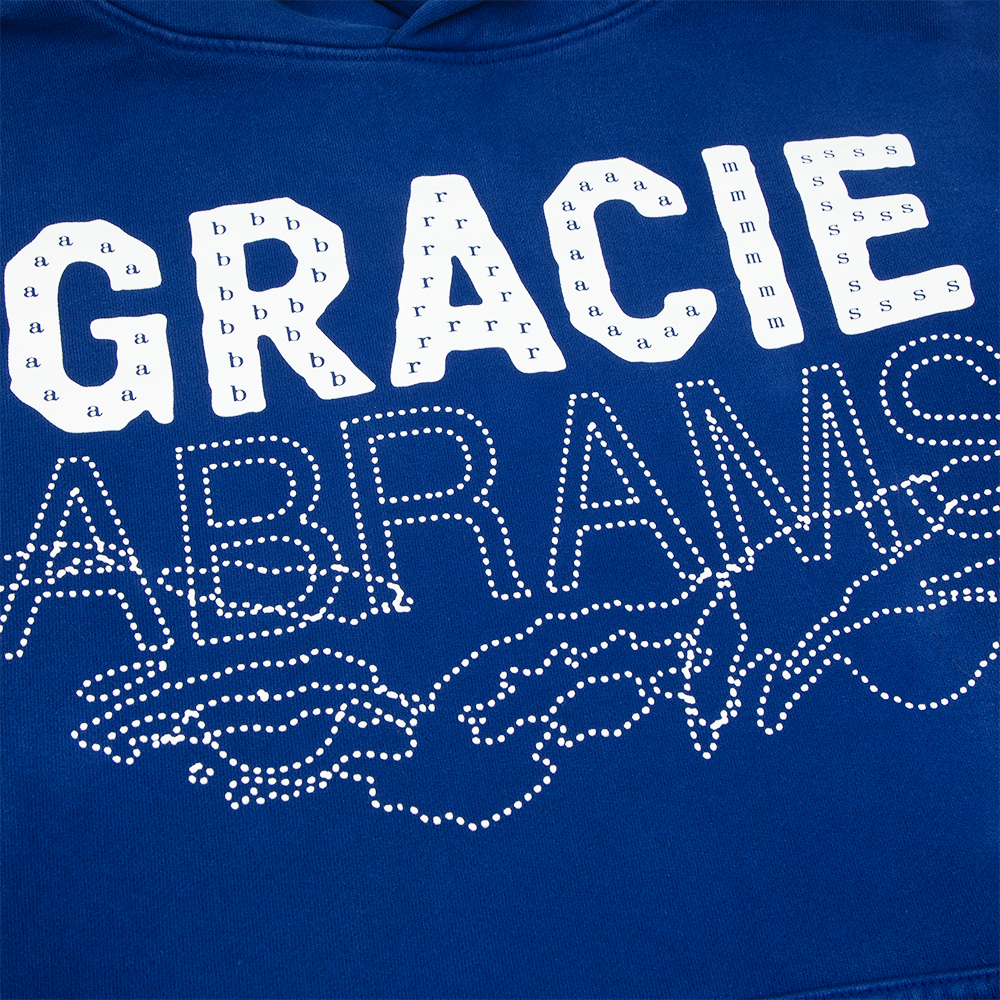 Gracie Abrams Letter Repeat Navy Unisex Hoodie
