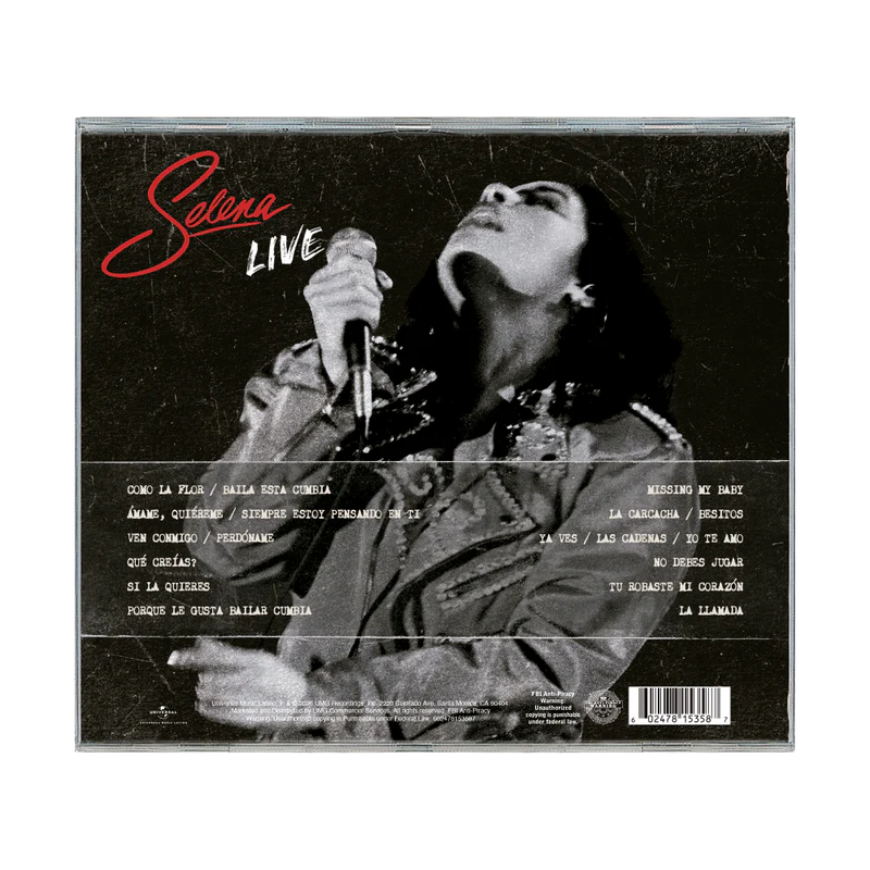 Selena LIVE (Remastered) CD