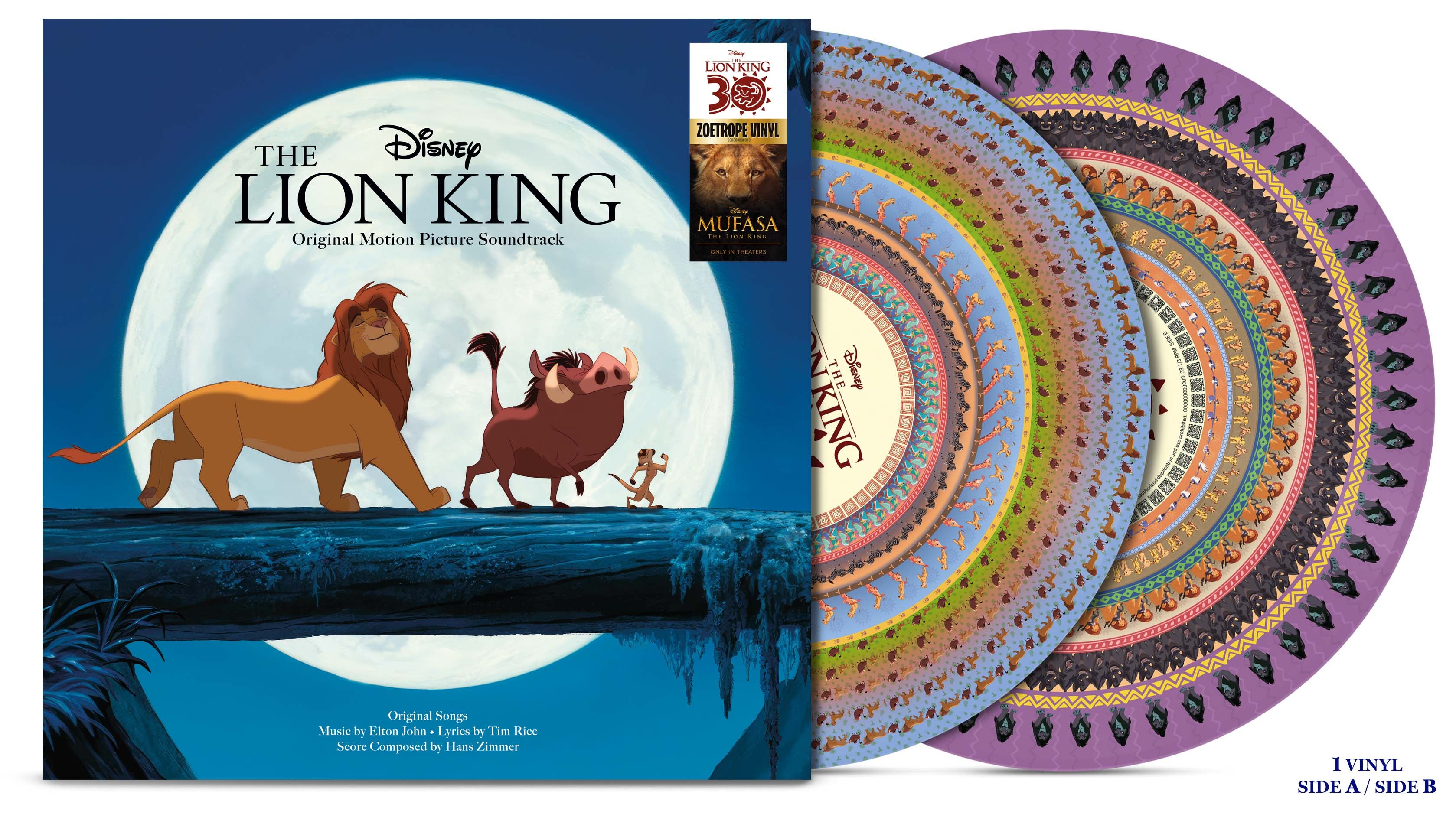 The Lion King (Original Motion Picture Soundtrack 1LP Zoetrope vinyl)