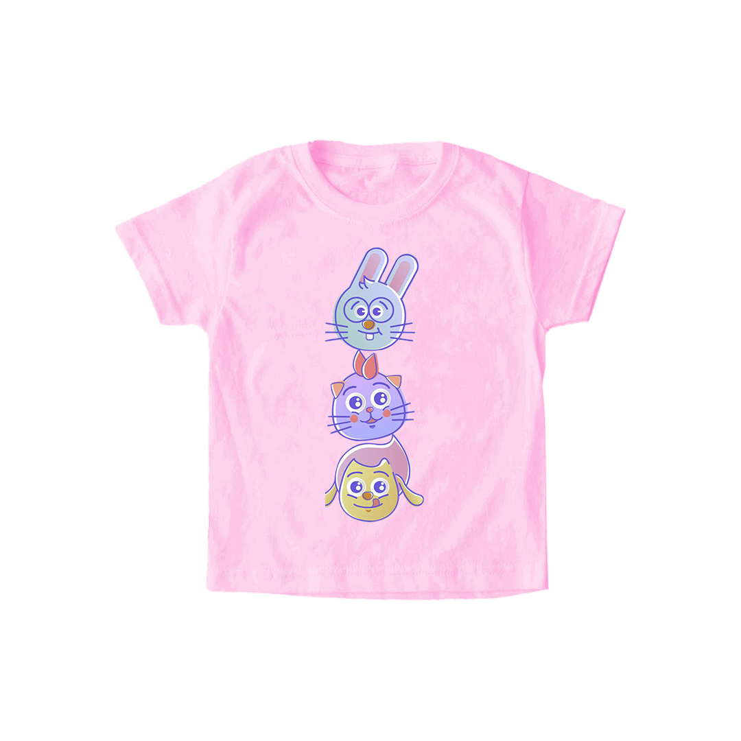 Ninaná Nuevos Amigos (Playera infantil rosa) - uDiscover Store MX