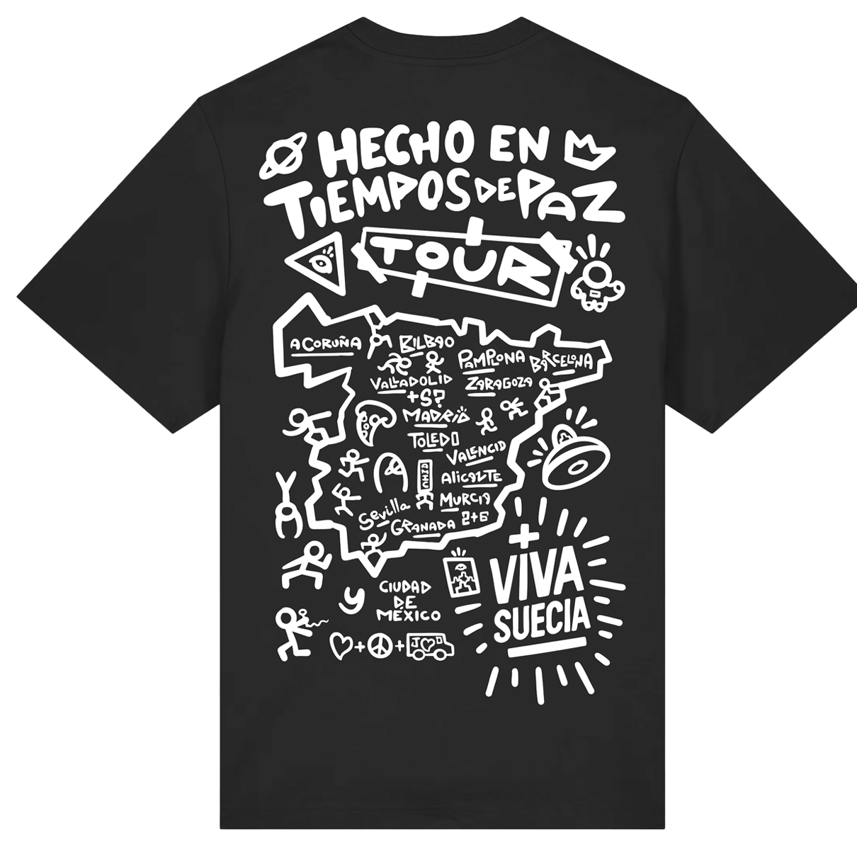 Playera Oficial "Hecho en Tiempos de Paz" Tour 2026