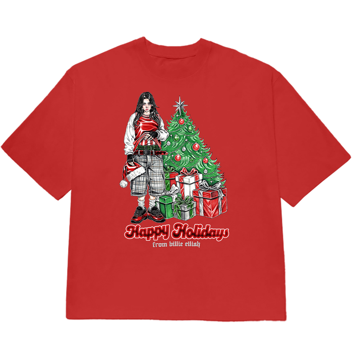 HAPPY HOLIDAYS RED TEE
