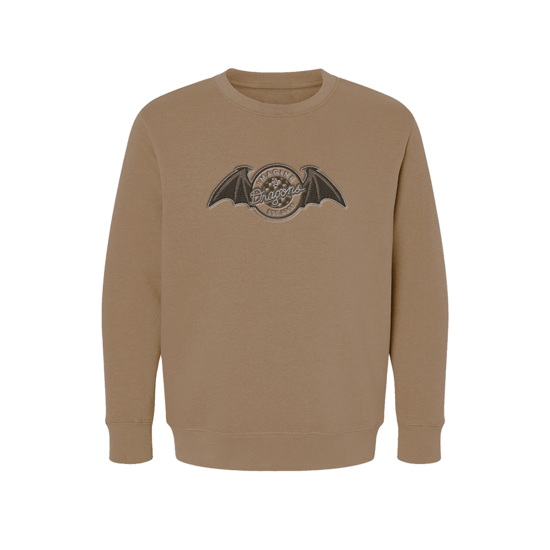 Wings Brown Youth Crewneck (Sudadera juvenil)