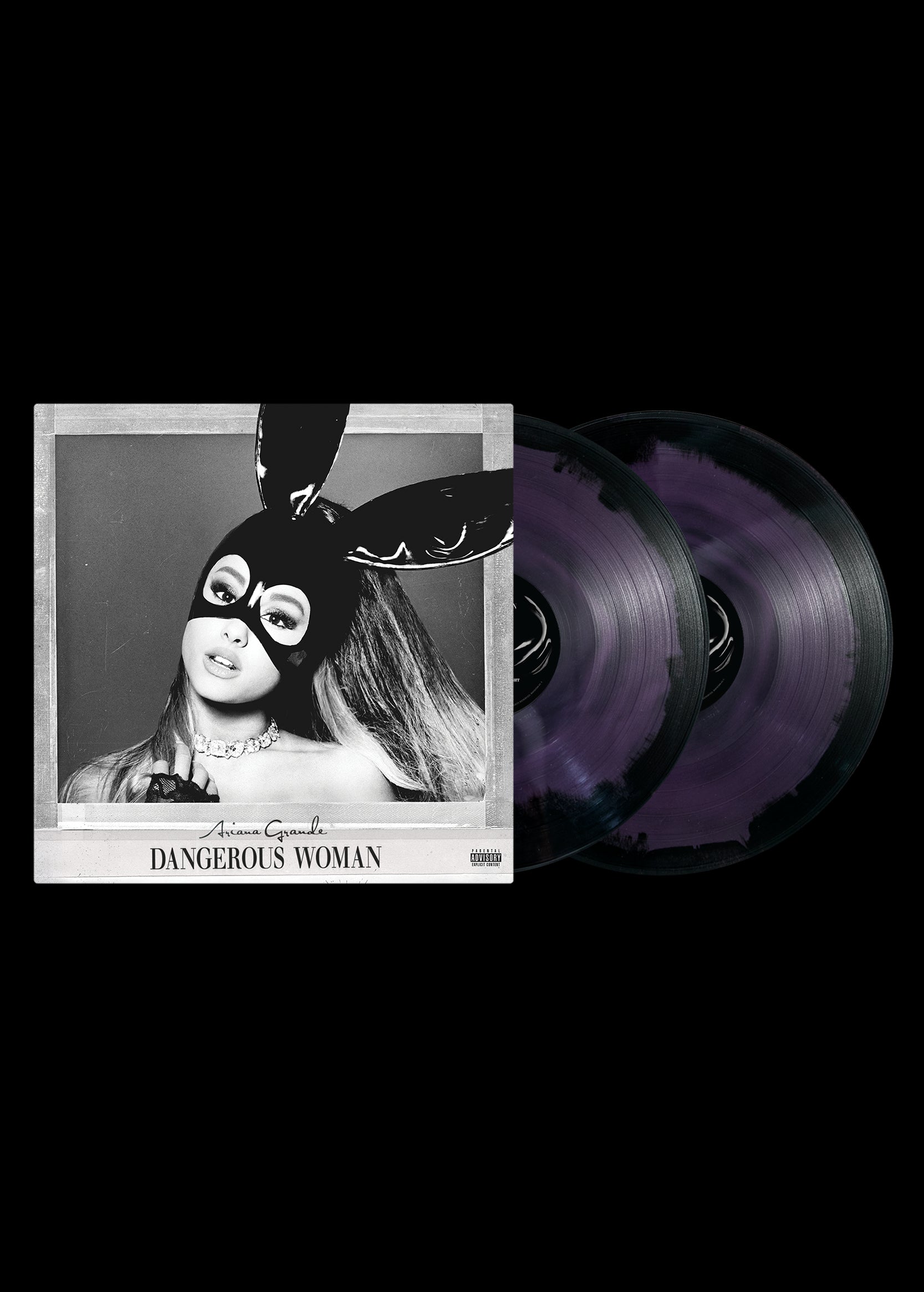 dangerous woman 2lp (purple & black swirl)