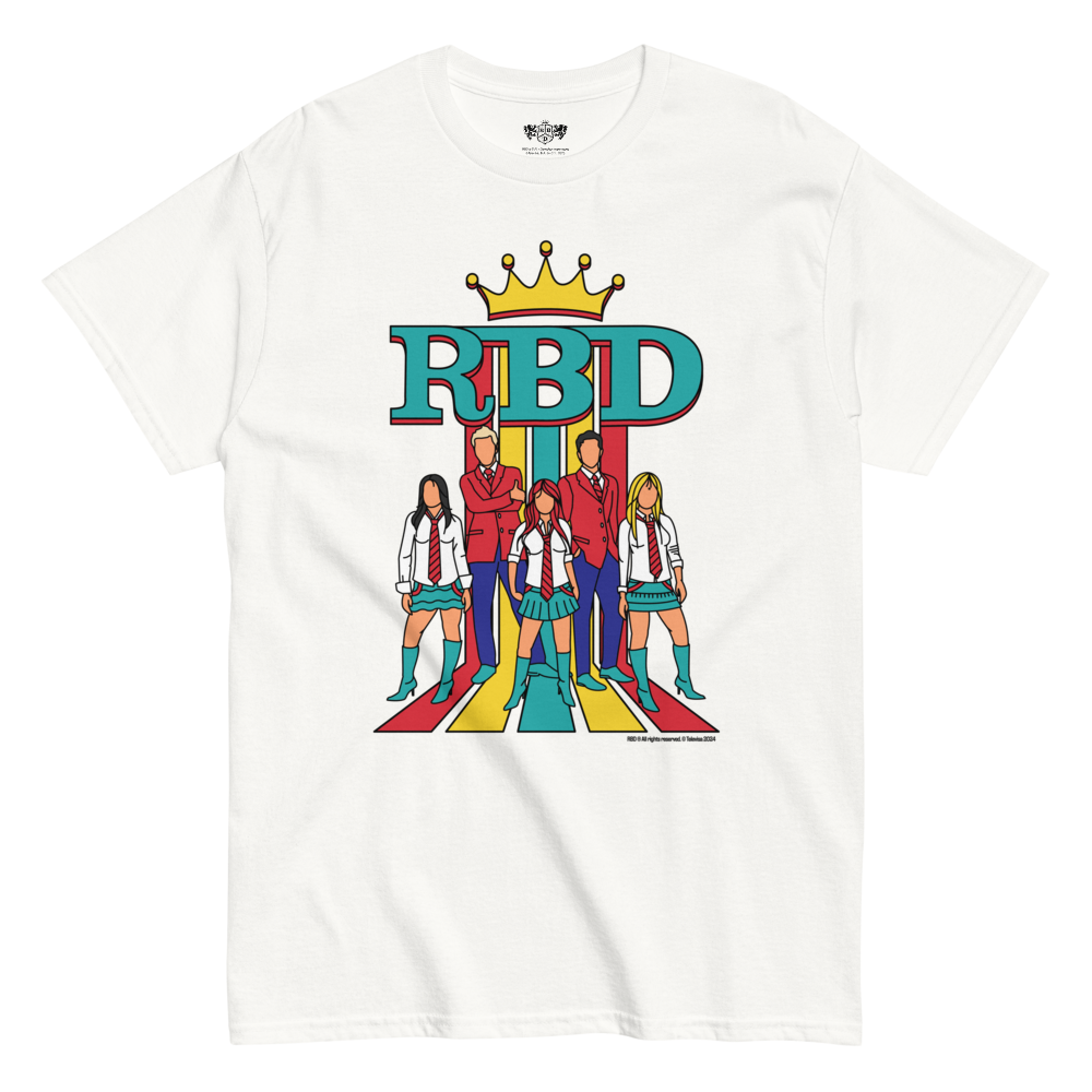 RBD Rainbow Silhoutte (Playera Blanca)