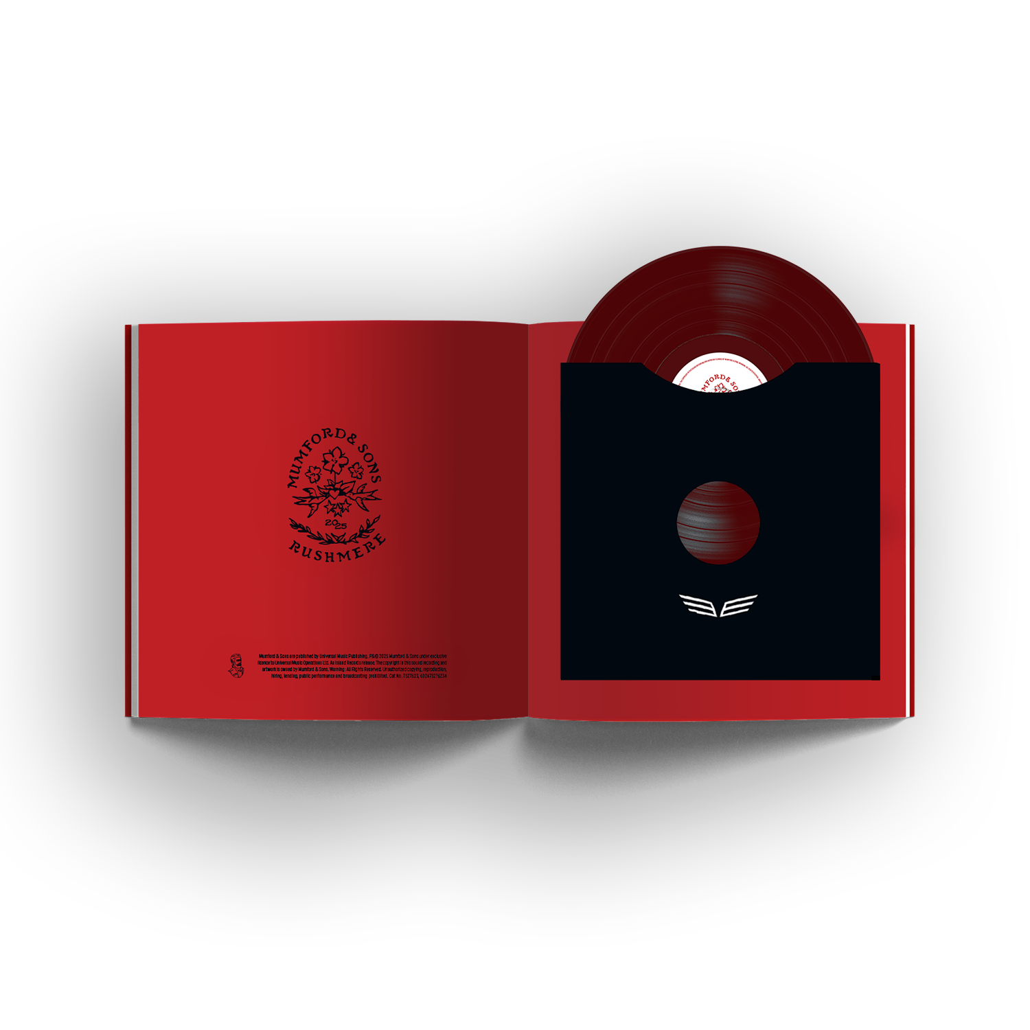 RUSHMERE: 'Almost Places Recycled Red Vinyl' Deluxe LP