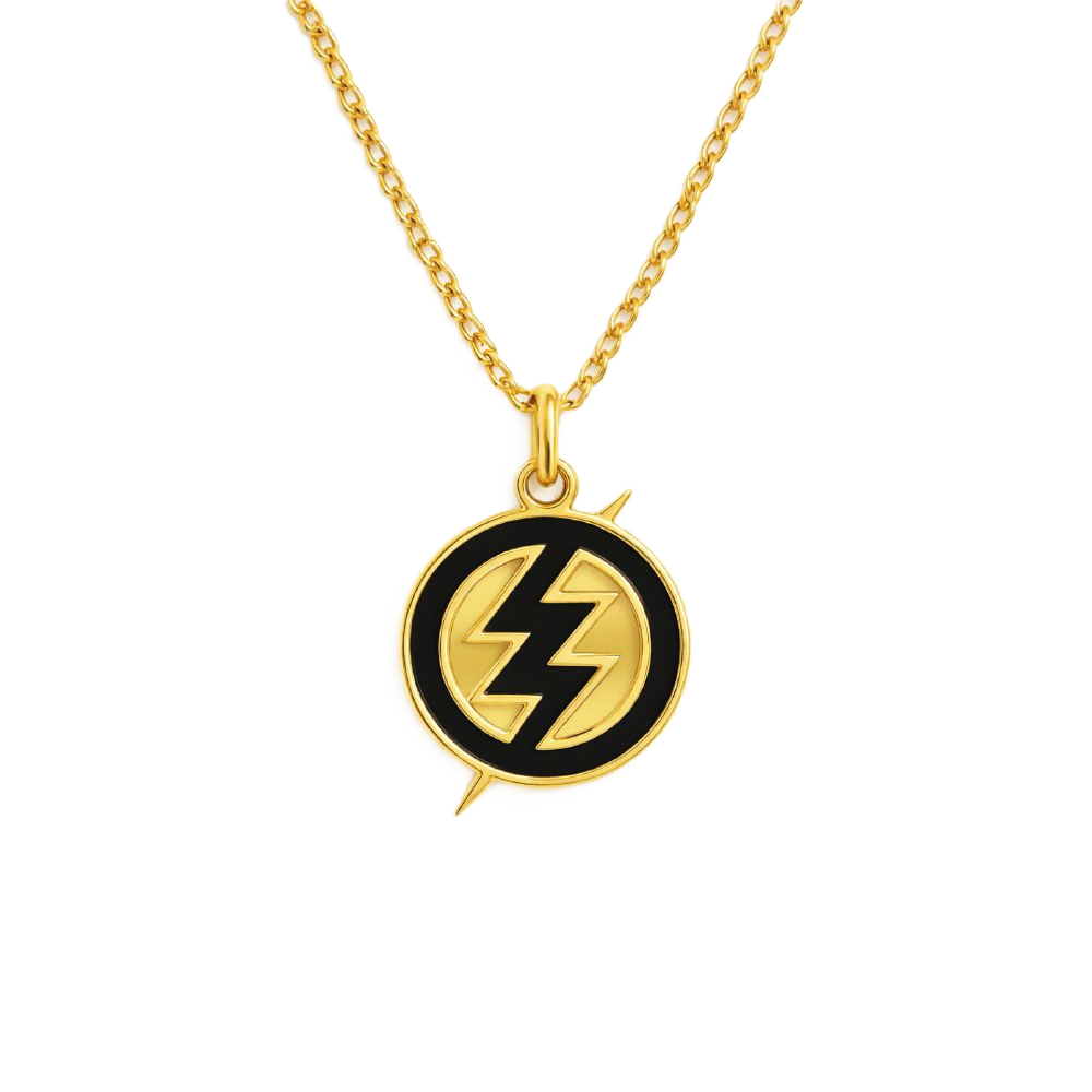 Dije Zoé "Rayo" con cadena (Dorado)