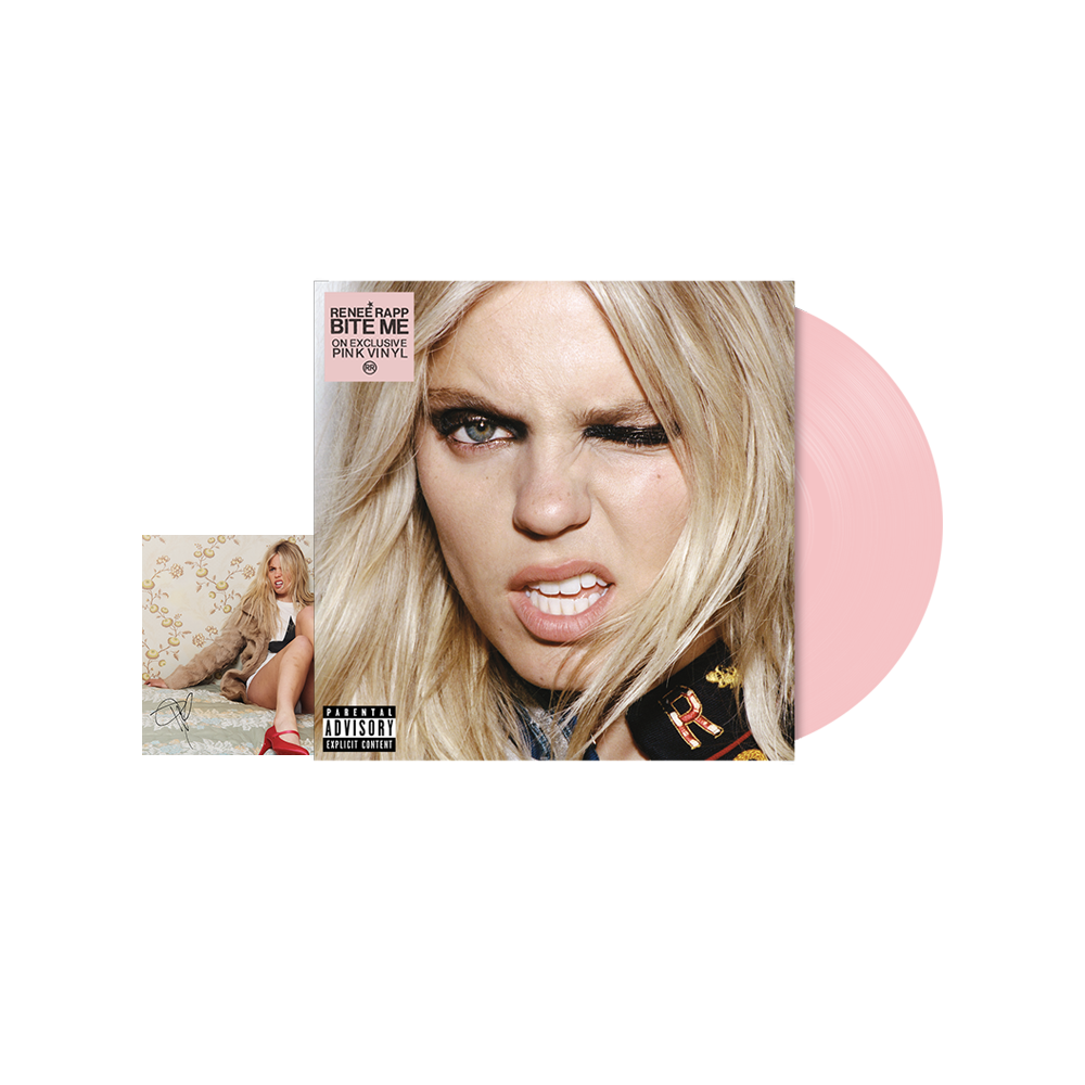 BITE ME Exclusive Baby Pink Vinyl with Alternate Cover + Signed Art Card