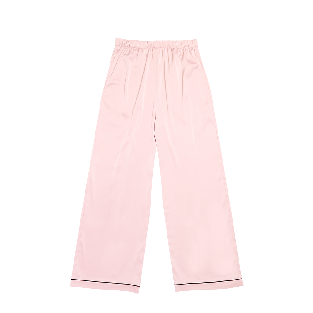 Pink Satin SG Heart Pajama Set