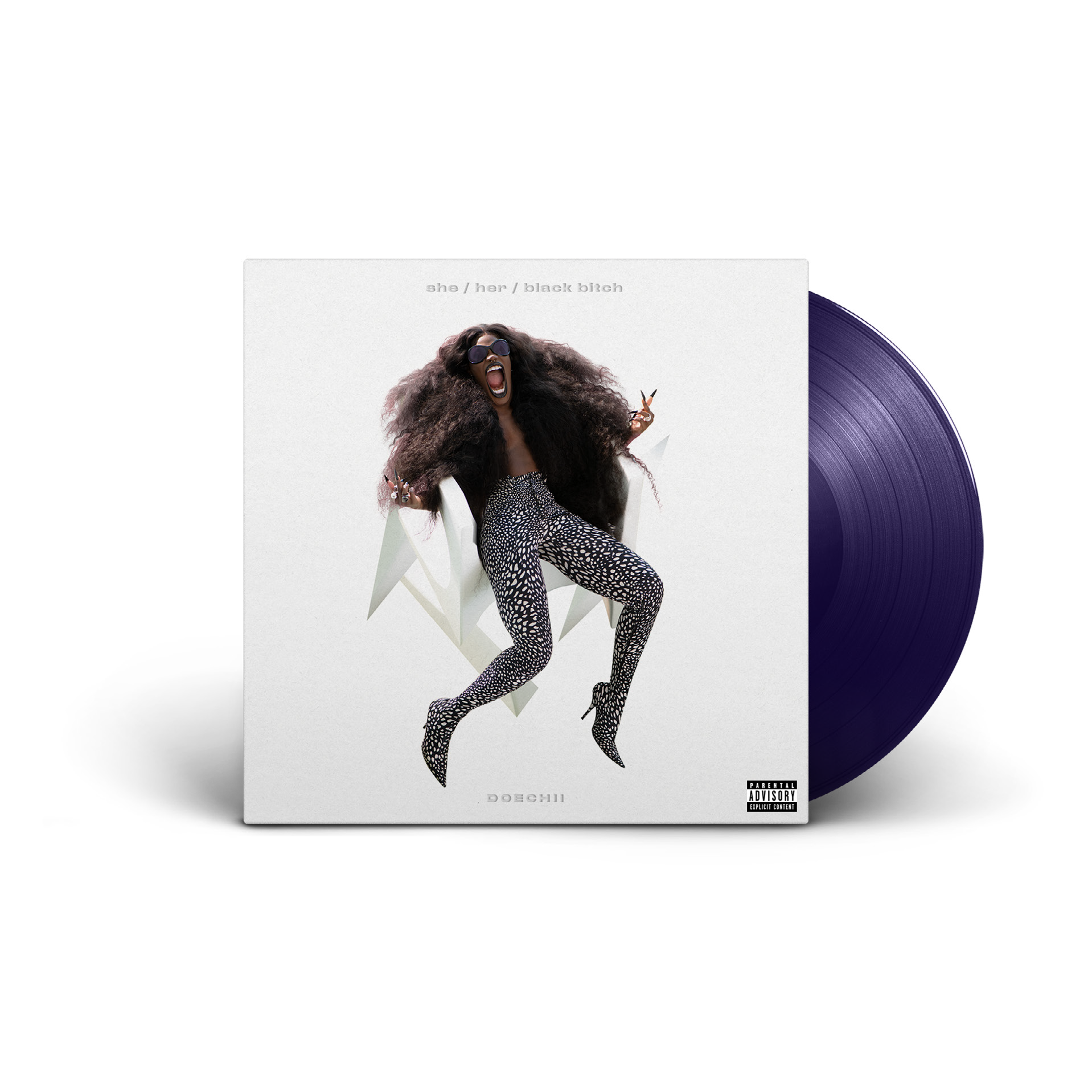 she / her / black bitch Midnight Indigo 12" Vinyl