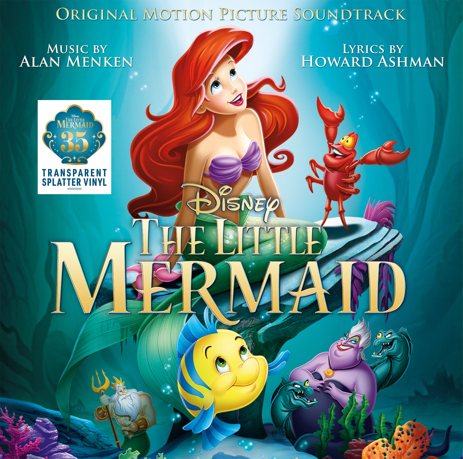 The Little Mermaid (35th Anniversary Edition 1LP Transparent Splatter Colour Vinyl)