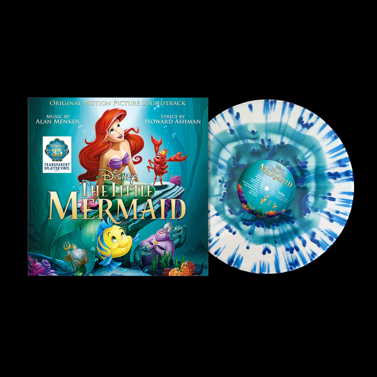 The Little Mermaid (35th Anniversary Edition 1LP Transparent Splatter Colour Vinyl)