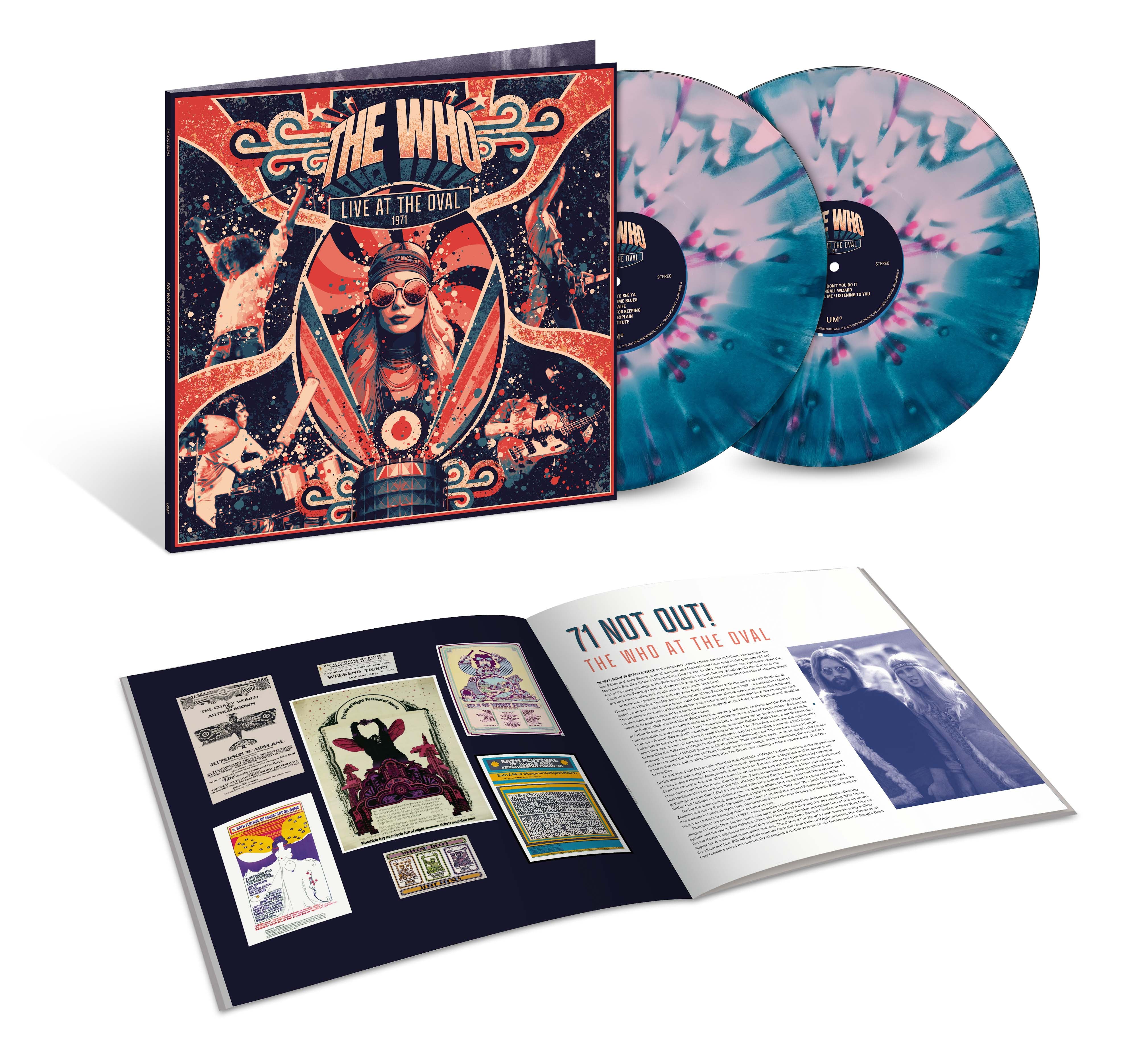 Live at the Oval 1971 (Blue & Pink Splatter Colour Vinyl)