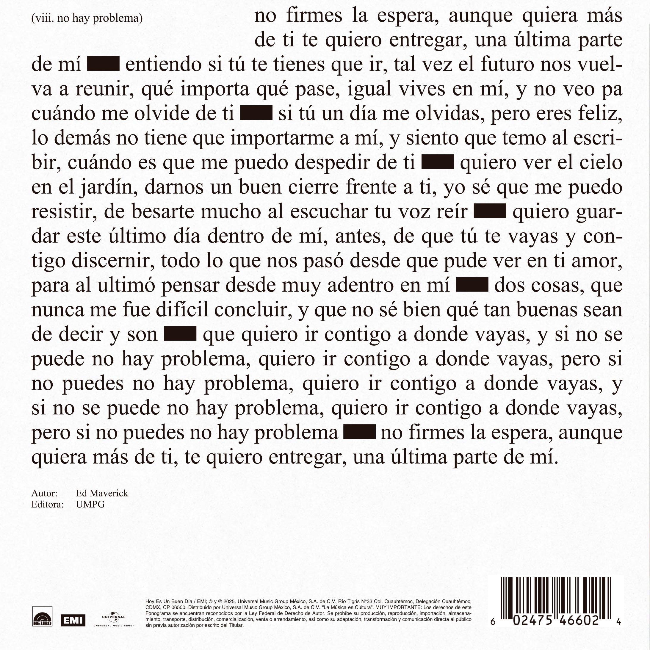 no hay problema (vinilo negro 7")