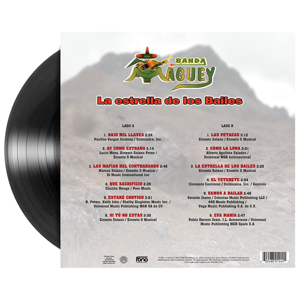 Banda Maguey - La Estrella De Los Bailes 1LP Vinyl