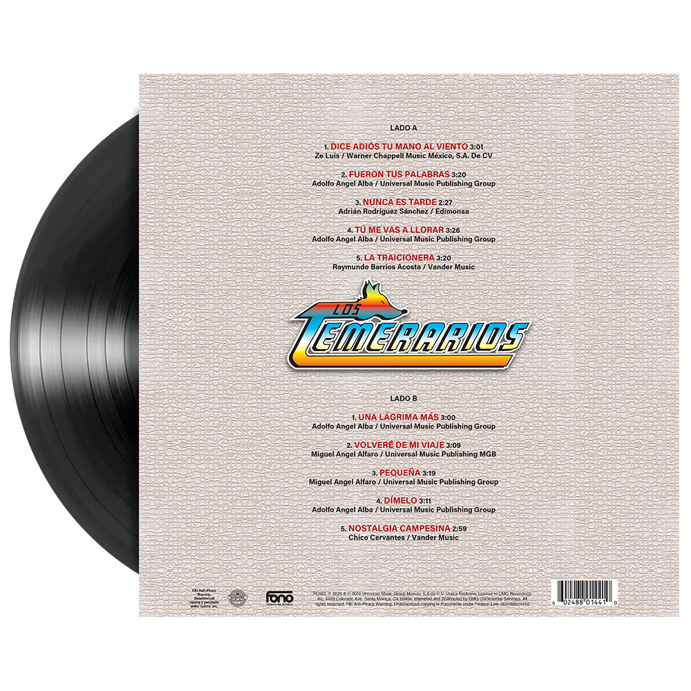 Los Temerarios - Pequeña 1LP Vinyl