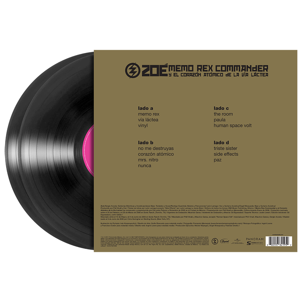 Memo Rex Commander Y El Corazón Atómico De La Vía Láctea (2LP Vinilo Negro)