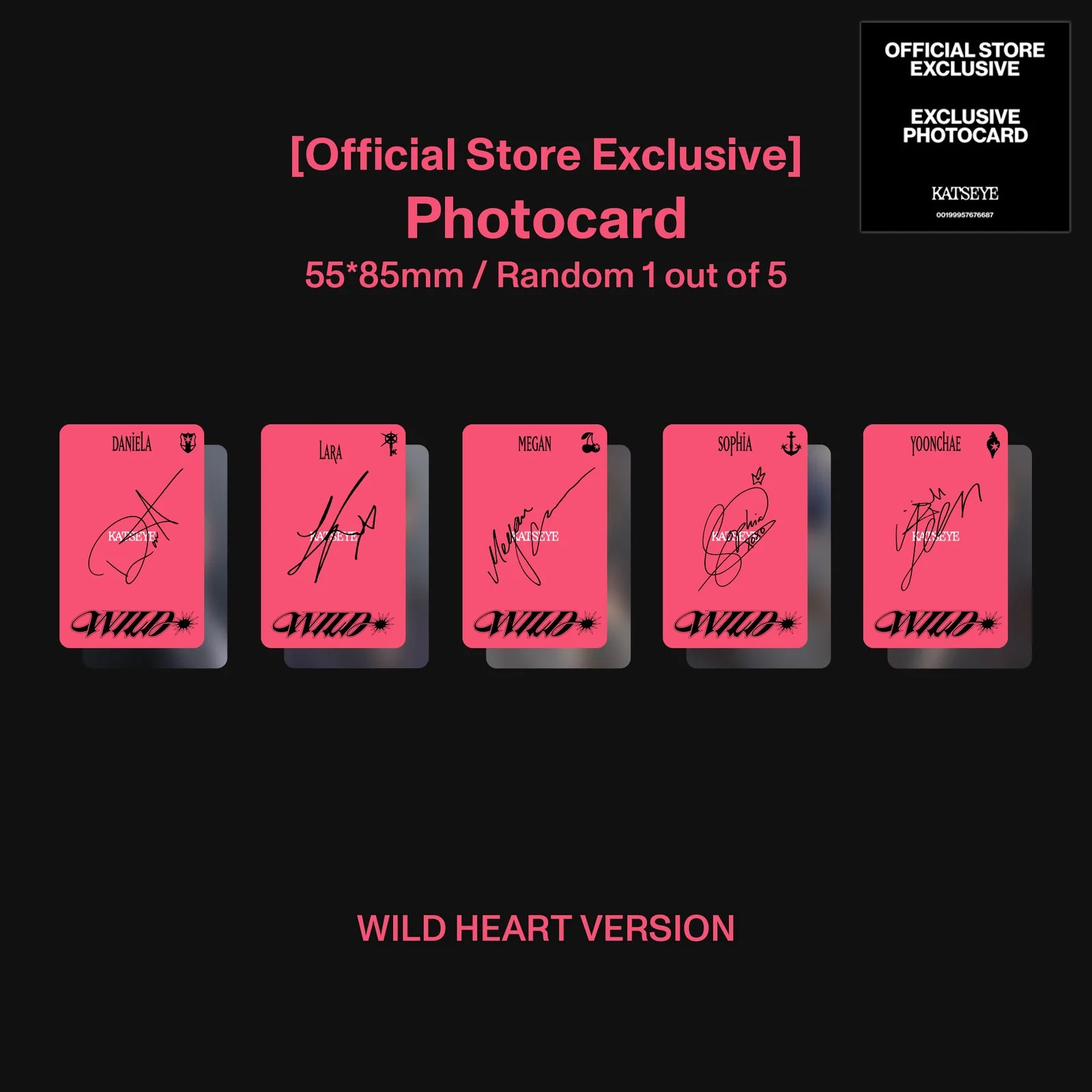WILD (Wild Heart ver.) - Official Store Exclusive CD + Signed Artcard