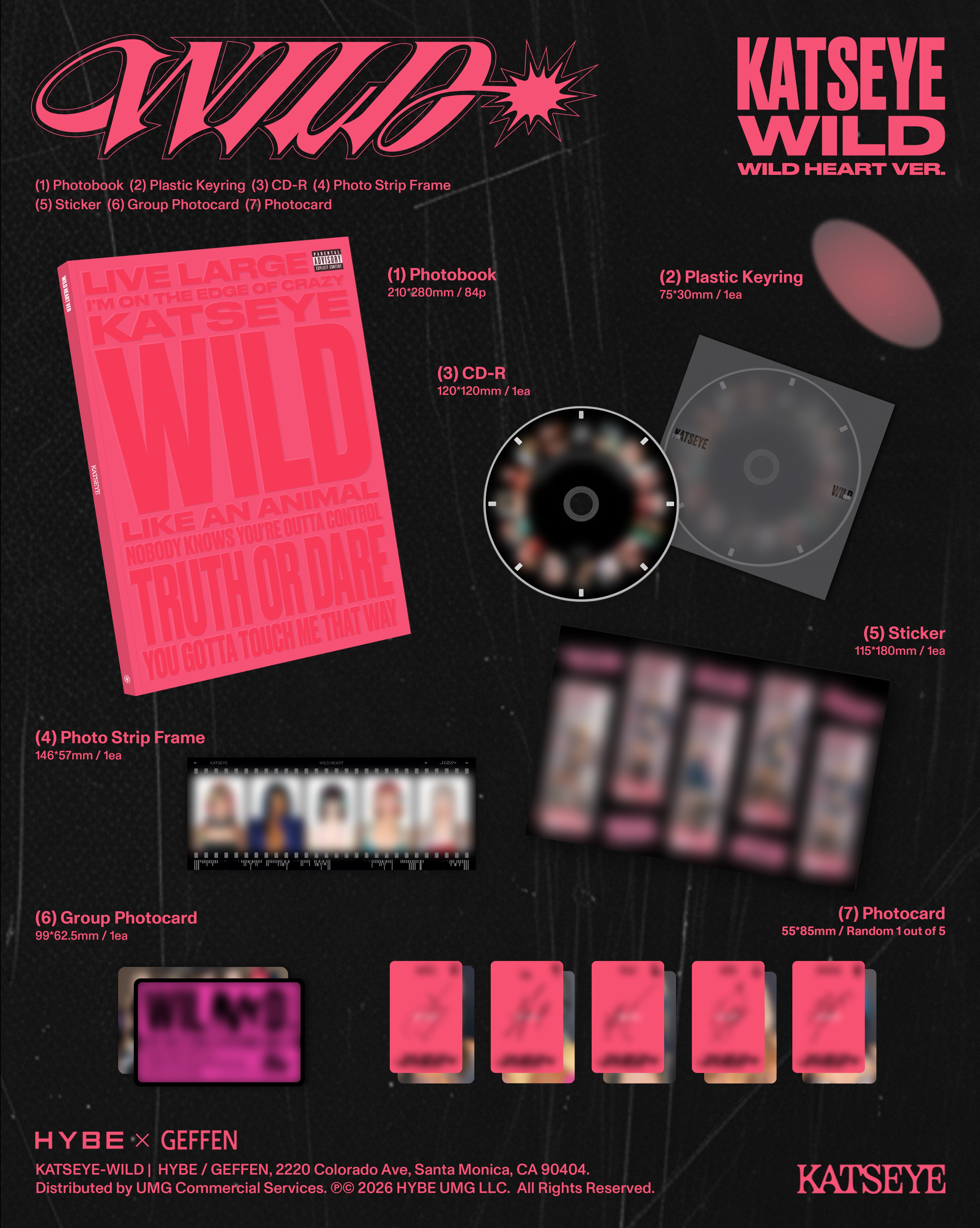 WILD (Wild Heart ver.) - Official Store Exclusive CD + Signed Artcard