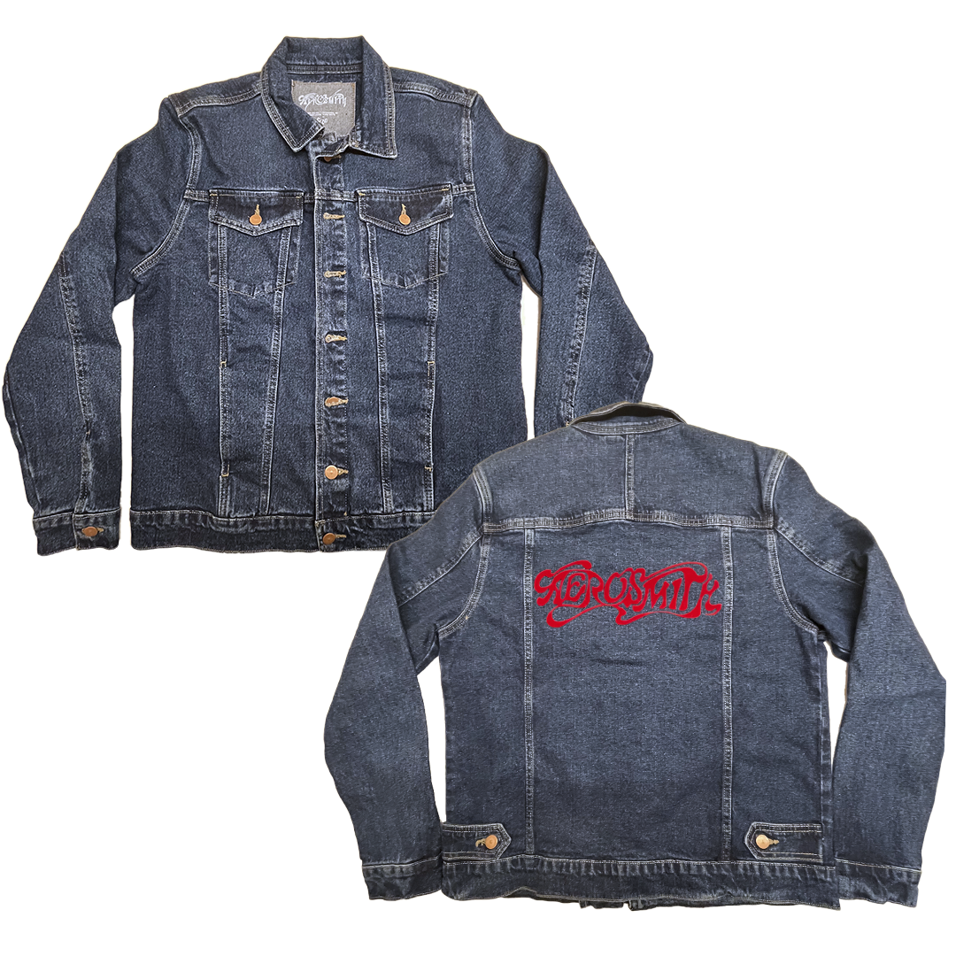 Aerosmith Logo (Flock Denim Jacket)