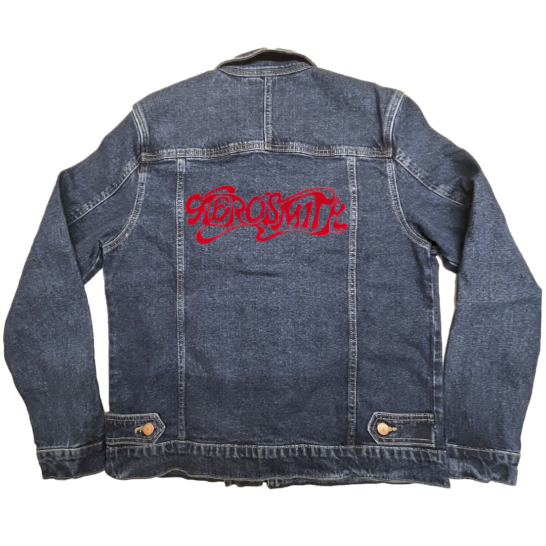 Aerosmith Logo (Flock Denim Jacket)