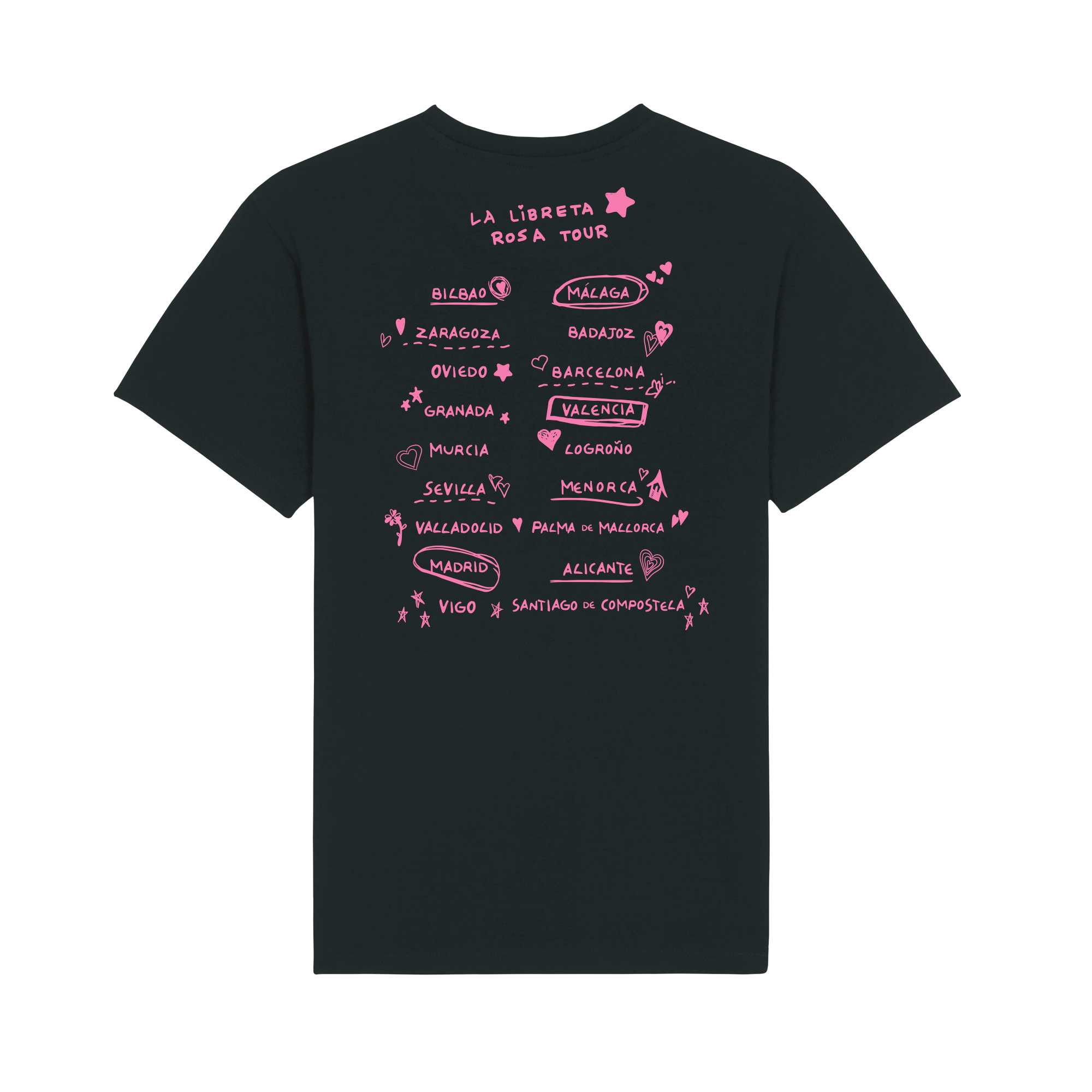 Playera Chiara "la libreta rosa tour"