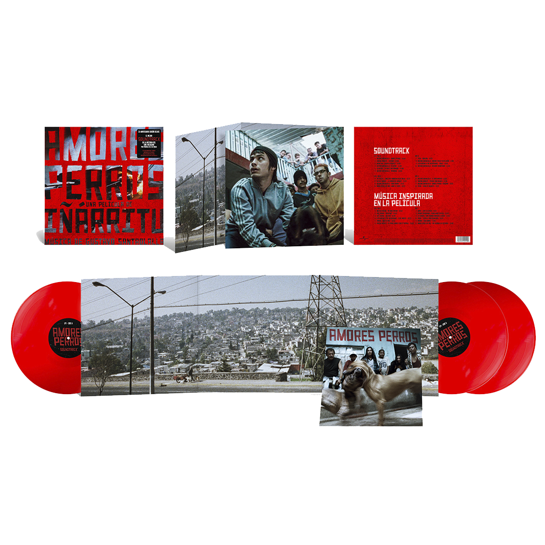 Amores Perros: Soundtrack y Música Inspirada en la Película (Edición 3LP Roja Exclusiva Gatefold + Inserto)