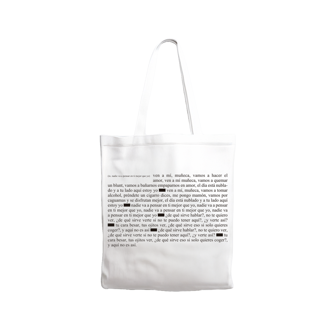 nadie va a pensar en ti mejor que yo (Totebag)