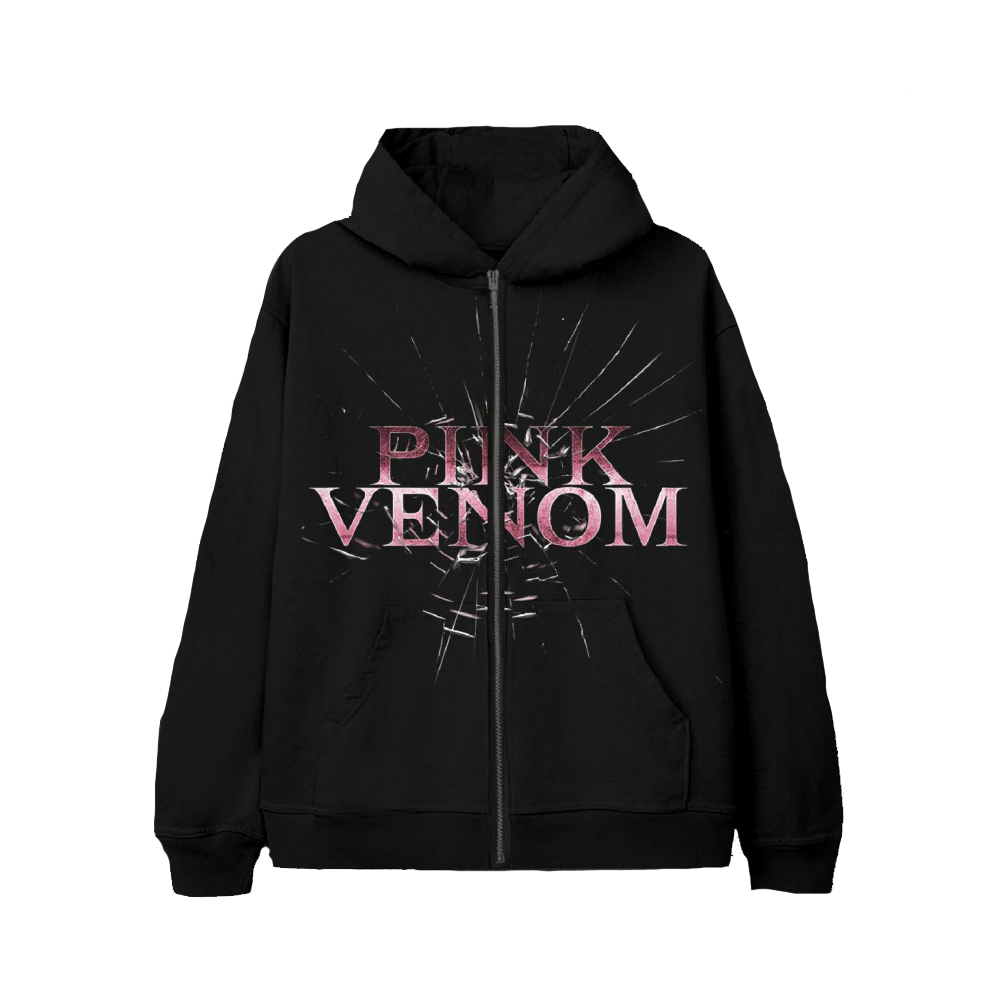 Pink Venom Shattered Glass (Zip-up Hoodie)