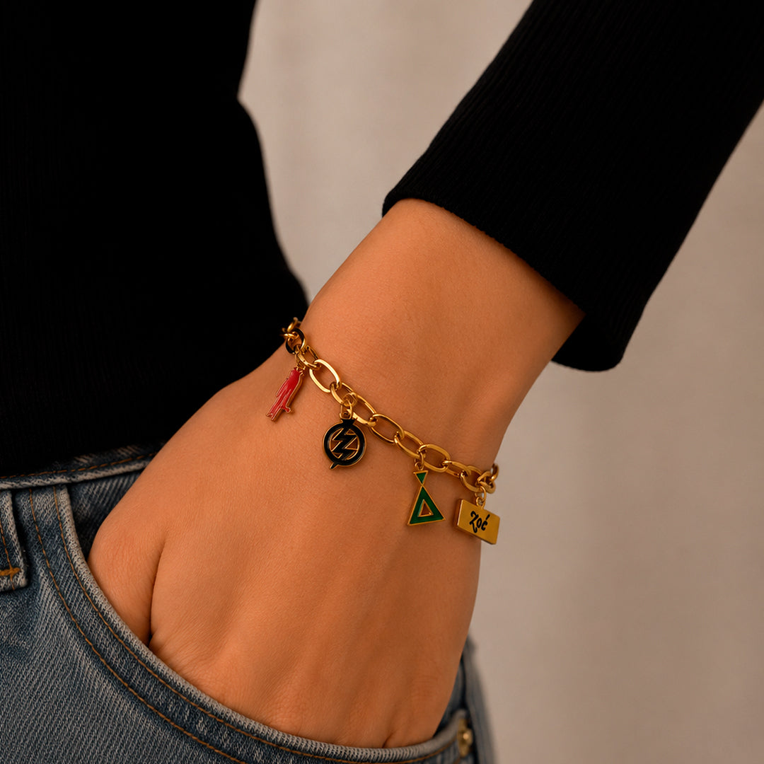 Pulsera Zoé "Charms" (Dorado)
