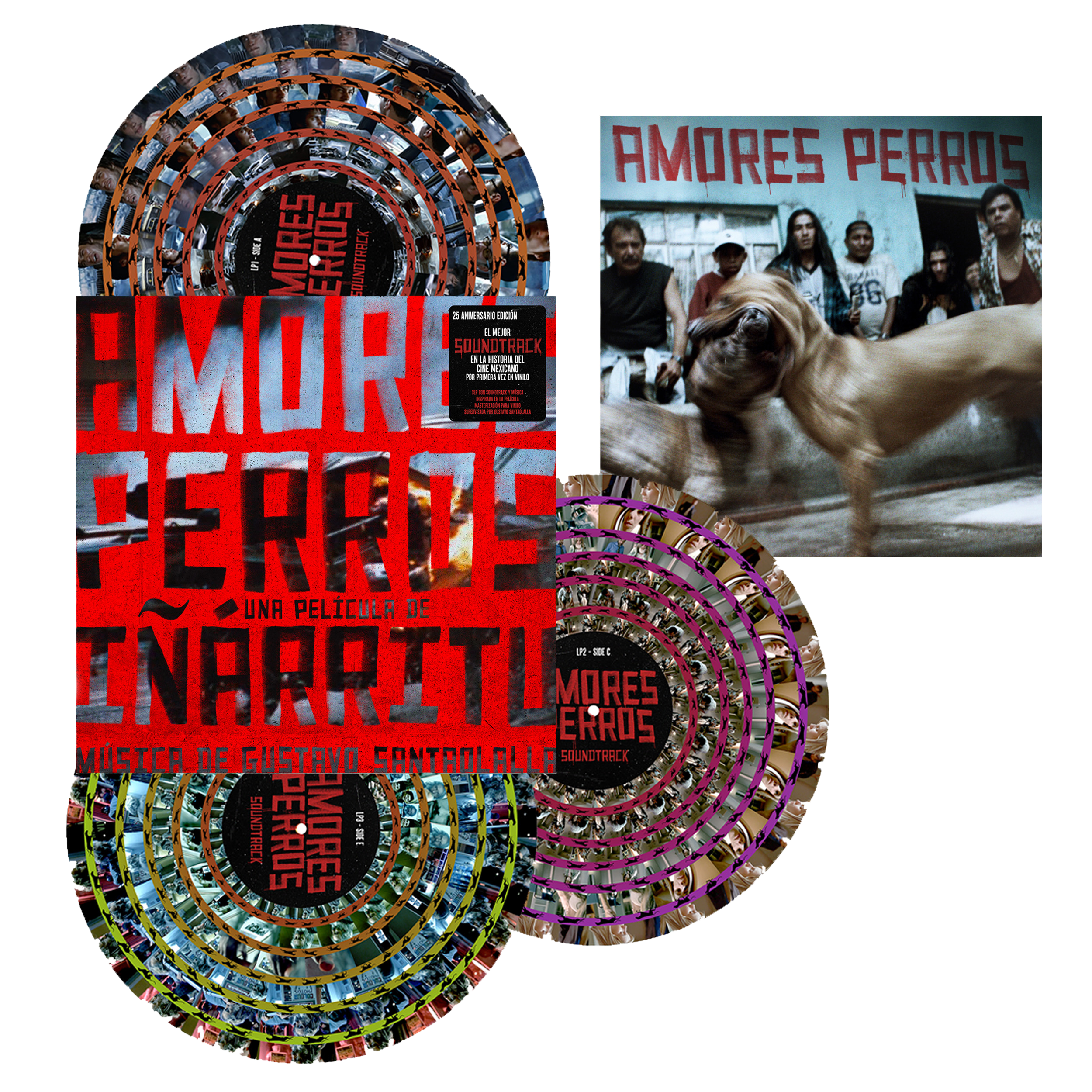 Amores Perros: Soundtrack y Música Inspirada en la Película (Edición Exclusiva 3LP Zoetrope Gatefold + Inserto)