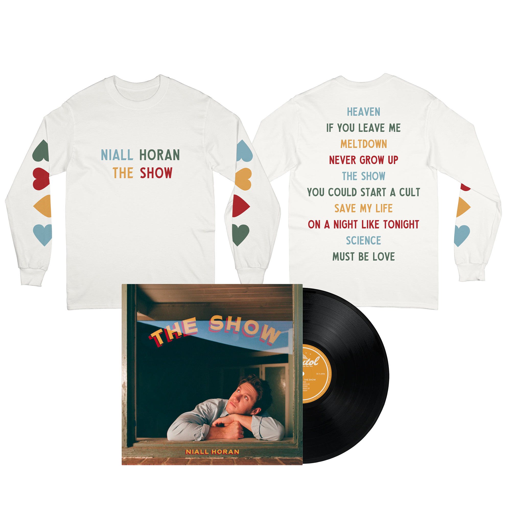 THE SHOW (Vinil Standard + Playera Manga larga Tracklist) (Importado)